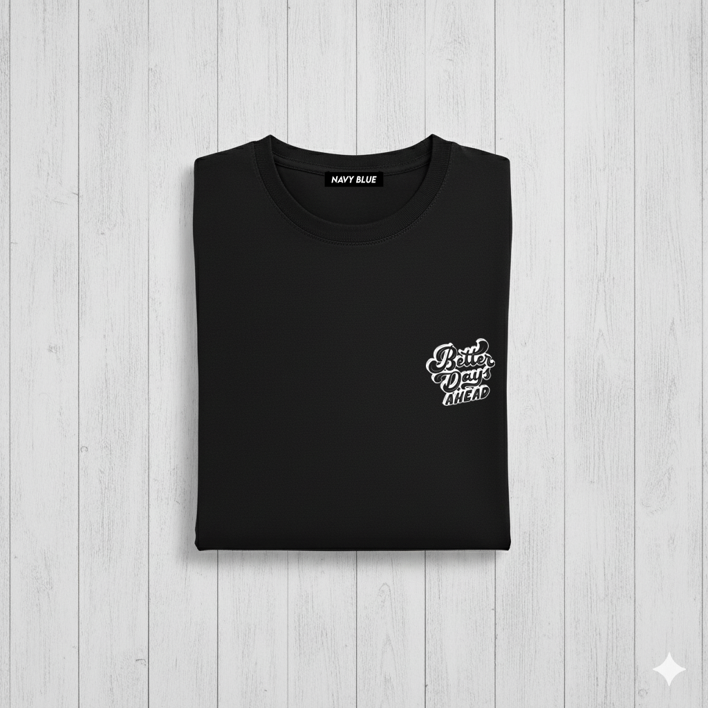 Better Days Black Kısa Kollu Tişört