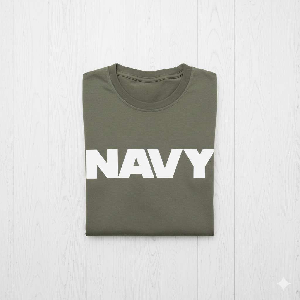 Navy Khaki Kısa Kollu Tişört