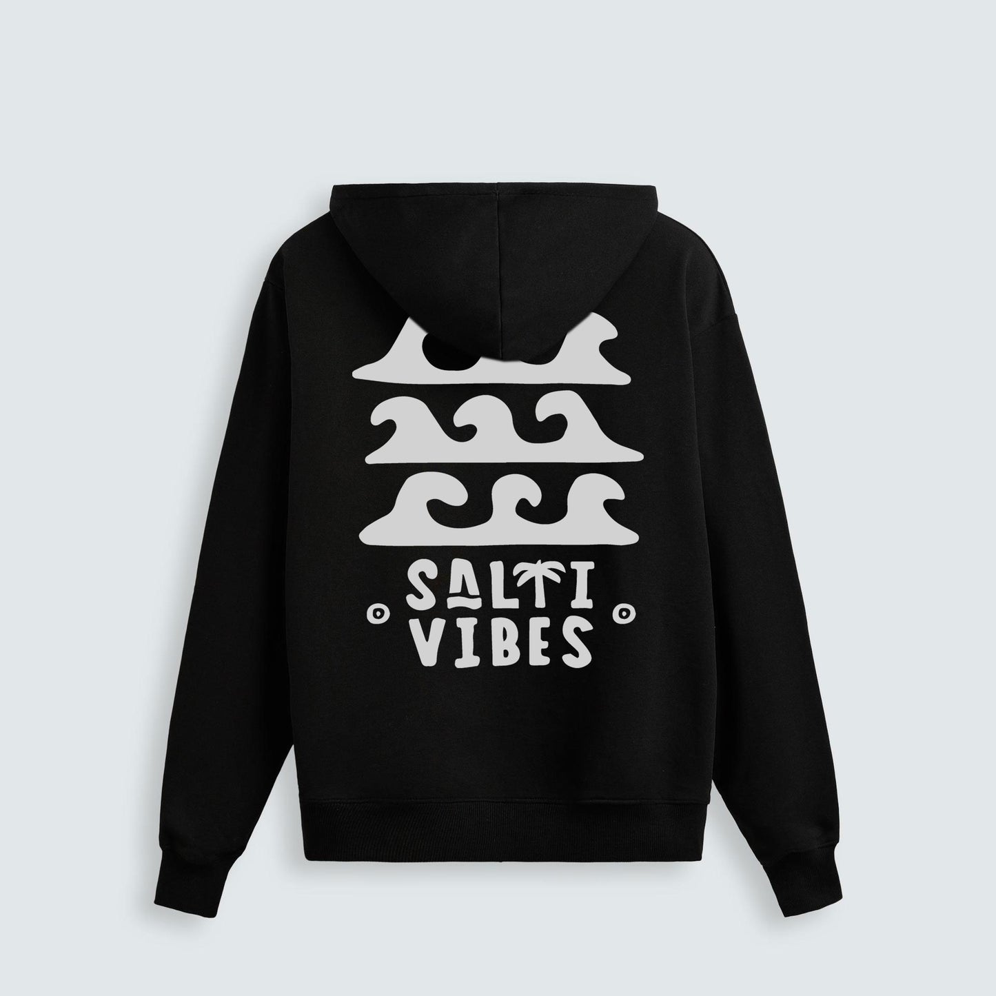 Salti Vibes Black Kapüşonlu Sweatshirt