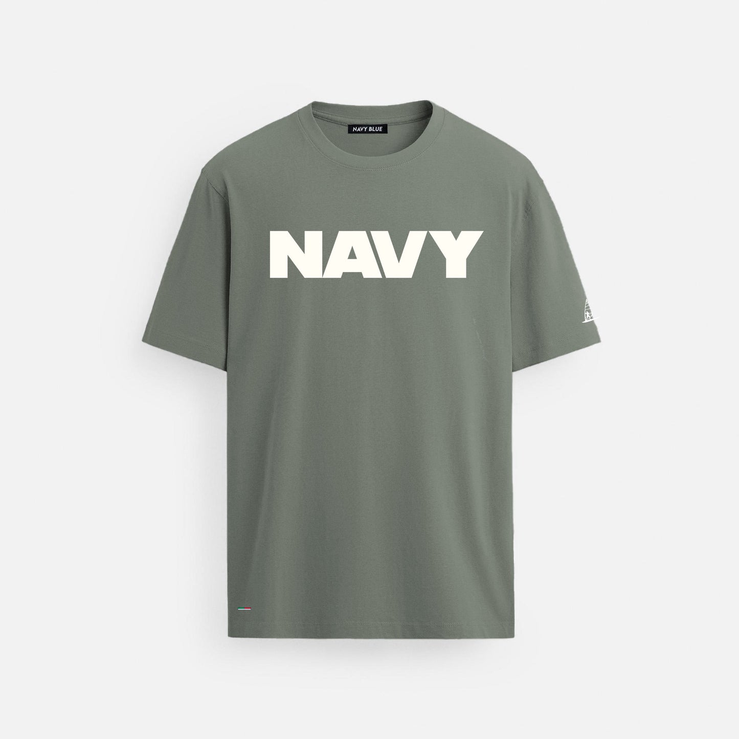 Navy Khaki Kısa Kollu Tişört