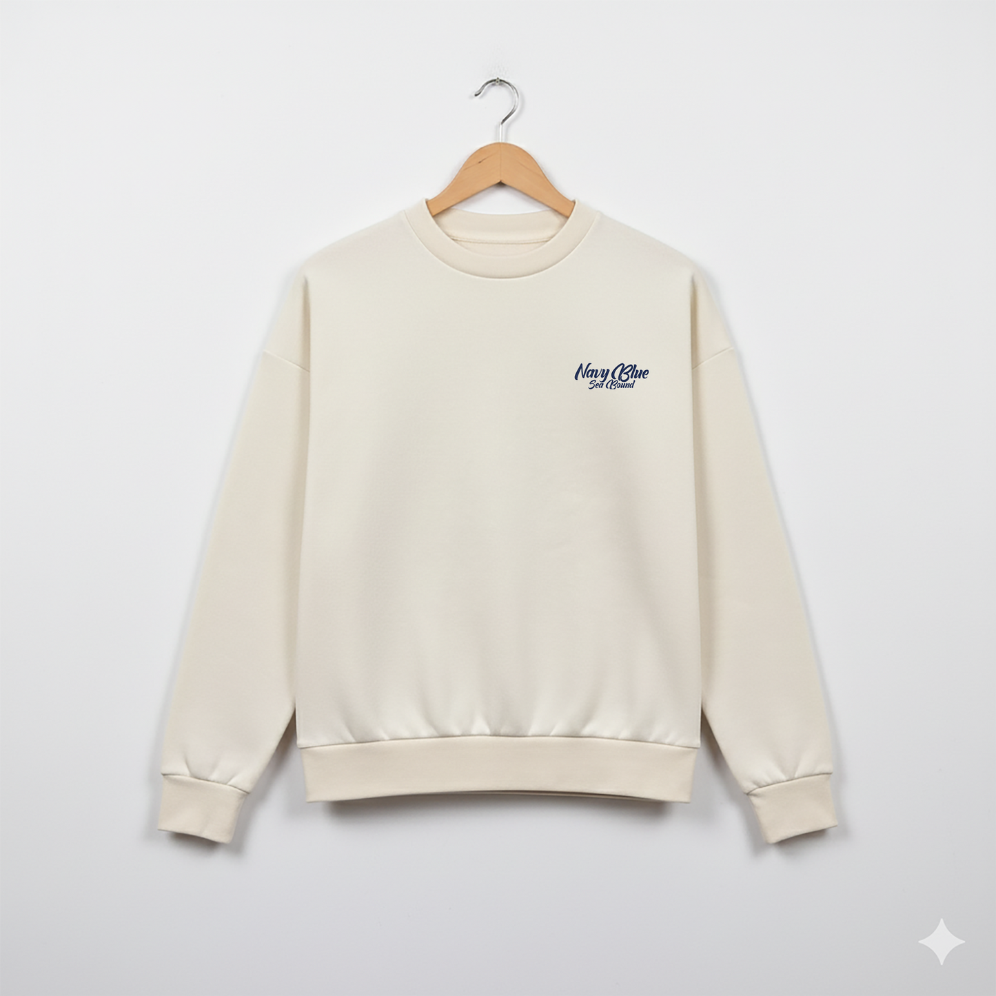 Vintage White Oversized Kadın Sweatshirt