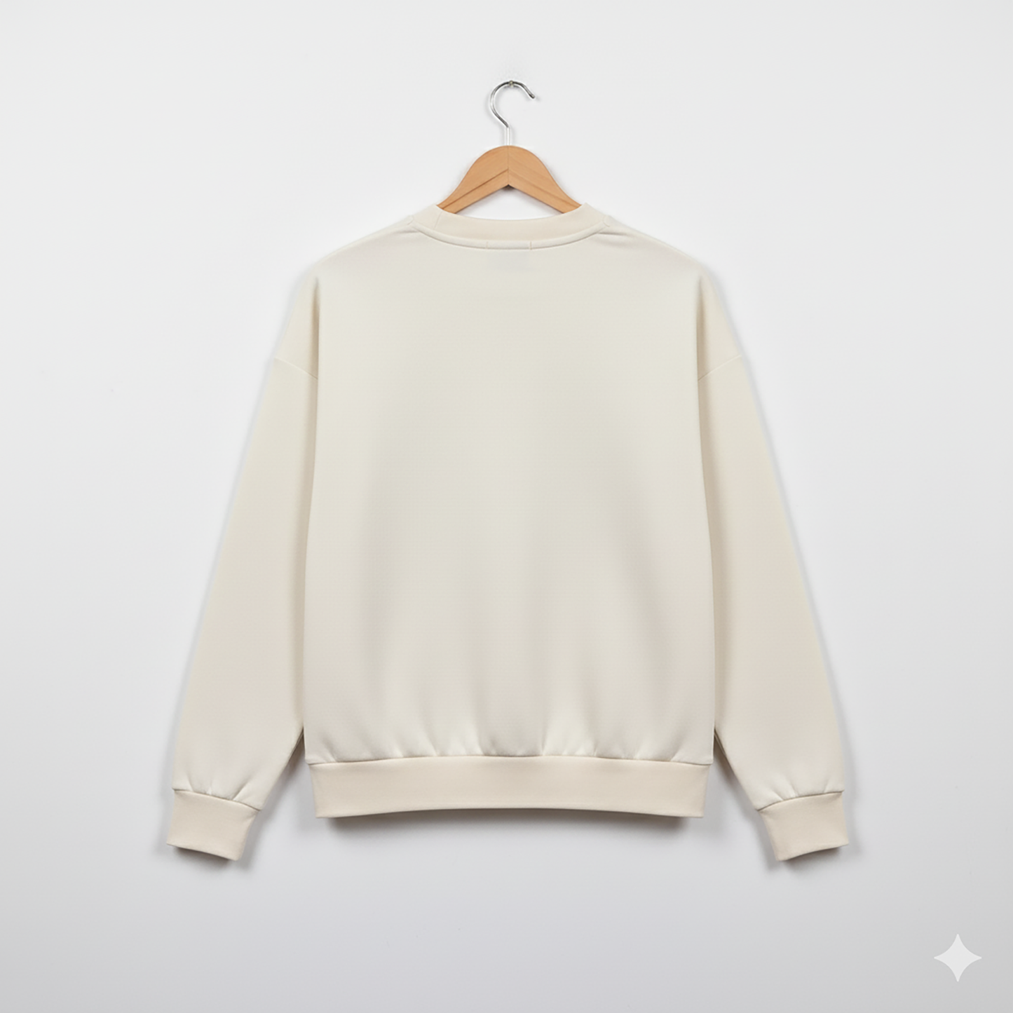 Vintage White Oversized Kadın Sweatshirt