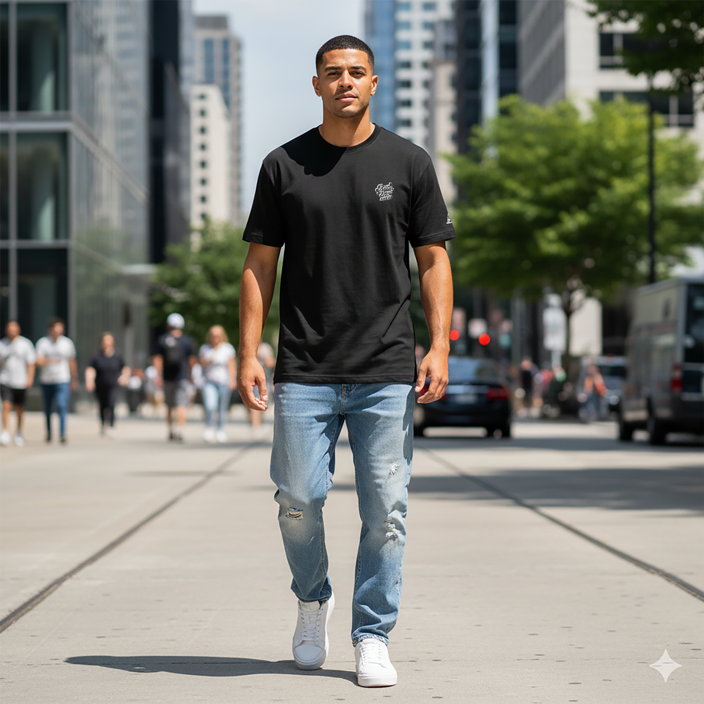 Better Days Black Kısa Kollu Tişört