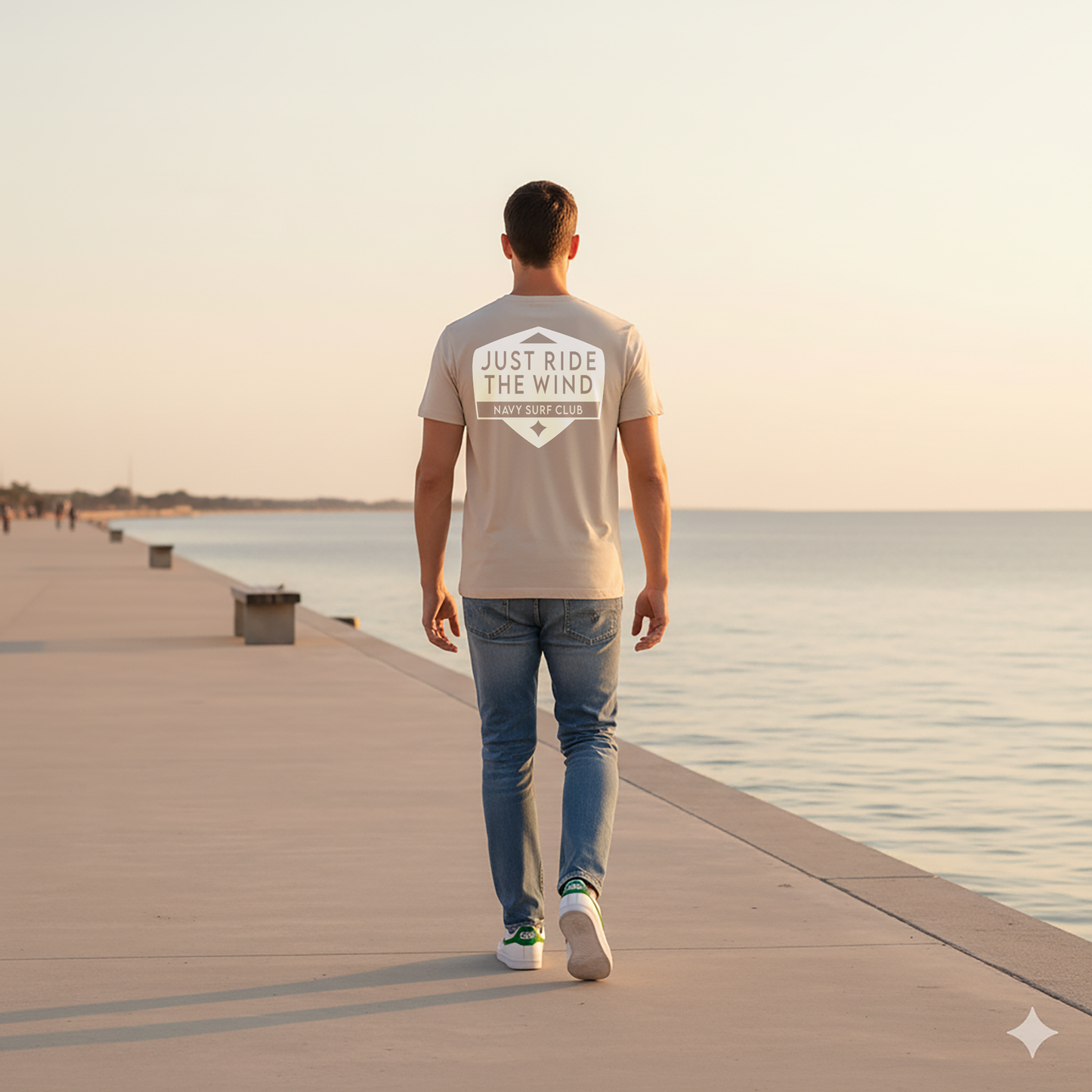 Don't Wait Beige Kısa Kollu Tişört